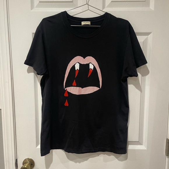 Saint Laurent Other - Saint Laurent Black Blood Luster Tee